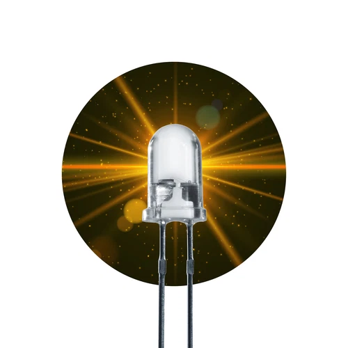 100x LED Leuchtdiode 5mm gelb 15000 mcd gelbe Dioden rund yellow gelb LUMETHEUS