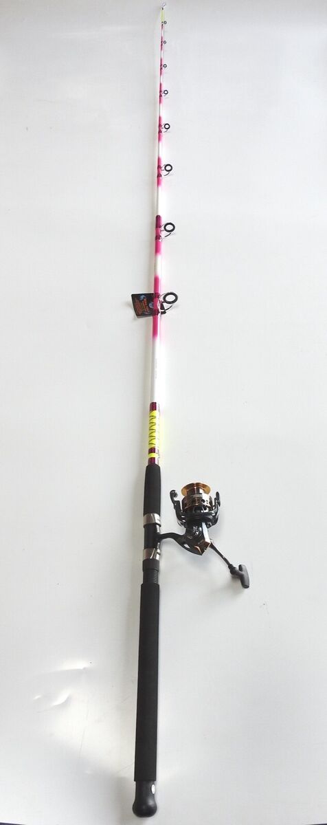 Nite Stick Spinning Catfish Combo Hot Pink 9' 2PC/ 6 BB Reel