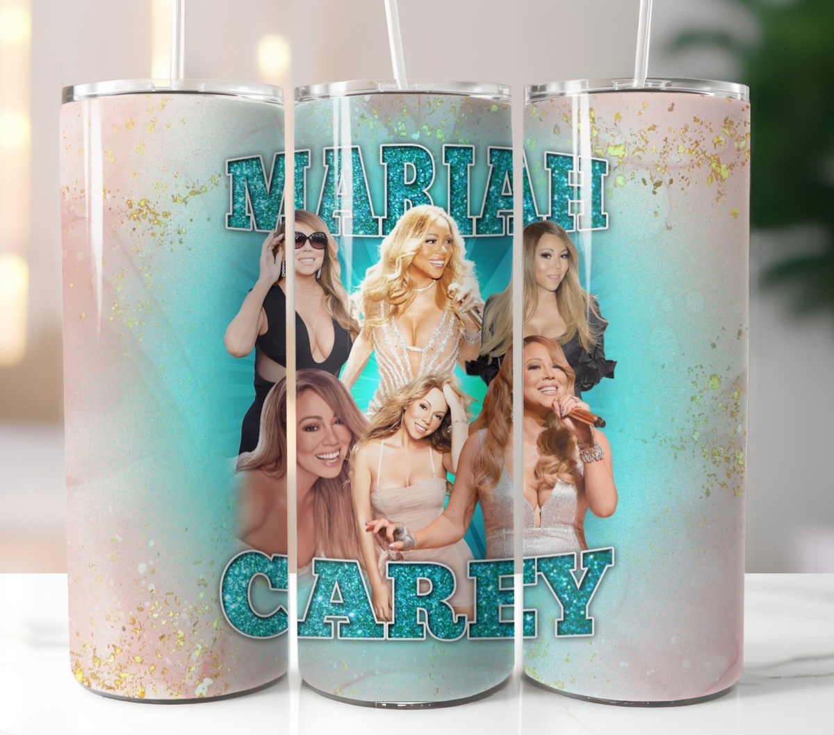 Mariah Carey Fan Art Tumbler 20oz Stainless Steel - Insulated Cup