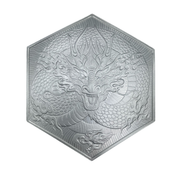Elemetal 2024 - Year of the Dragon - 10 oz .999 Fine Silver