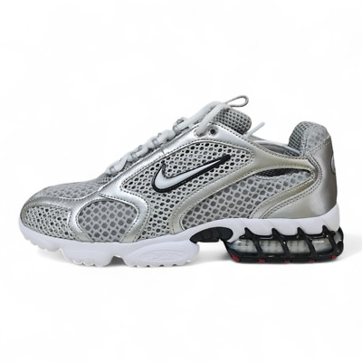 Nike Air Zoom Spiridon Cage 2 Metallic Silver Sneaker (CJ1288 001)