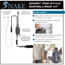 SNAKE Q-Release Ipod-Style Earpiece for Motorola SABER 1 2 3 I II III / ASTRO
