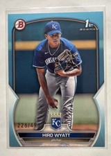 2023 Bowman Draft Hiro Wyatt 1st Blue Paper #d 226/499