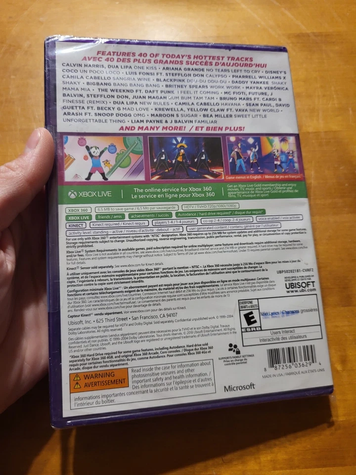 Xbox 360 Kinect Just Dance 2019 Ubisoft BRAND NEW FACTORY SEALED READ RARE - Image 2 of 4