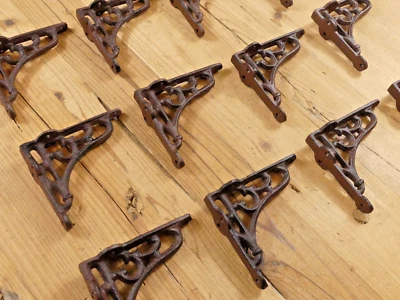 MIDWEST CRAFT HOUSE 20 Antique Style Brace Wall Bracket Cast Iron Brackets SMALL 3 1/2" X 4 1/8"