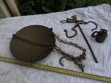 ANCIEN PESON BALANCE ROMAINE avec plateau 