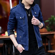 Fashion Mens Jacket Denim Retro Punk Cotton Jean Jacket Casual Coat M-5Xl Tops
