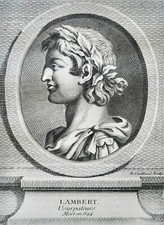 LAMBERT USURPER (880-894) PORTRAIT ENGRAVING FROM 1770