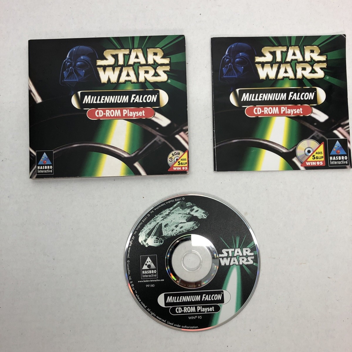 Star Wars Millennium Falcon CD-Rom 1997 Kenner Figure Playset CD
