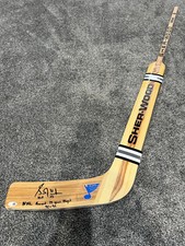 GRANT FUHR St Louis Blues SIGNED Auto Hockey Goalie Stick JSA COA +Inscriptions