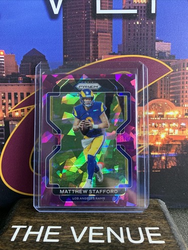 2021 Panini Prizm Prizms Purple Ice #67 Matthew Stafford 224/225 RAMS