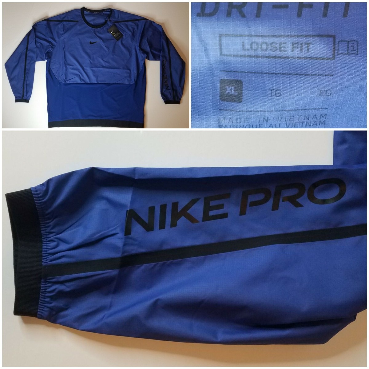 Nike Pro Windshirt CJ6962-455 | eBay