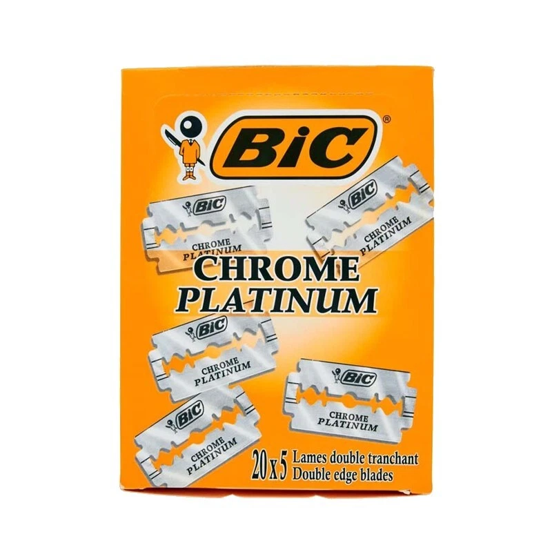400 lame per rasoio BIC CHROME PLATINUM lame a doppio taglio NUOVE E ORIGINALI - Immagine 4 di 4