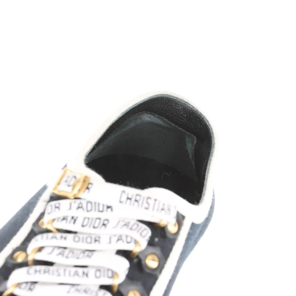 Christian Dior WALK'N'DIOR Canvas & Leather Sneakers 36 Ladies' navy x ivory DC0 thumbnail 11