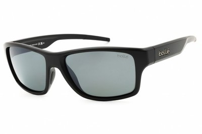 BOLLE STATUS BS043009 Sunglasses Black Matte Frame Gray Polarized Lenses 58mm