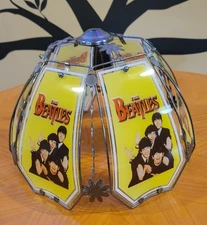 The Beatles OK LIGHTING Touch Lamp SHADE ONLY - Metal Frame Glass Panels