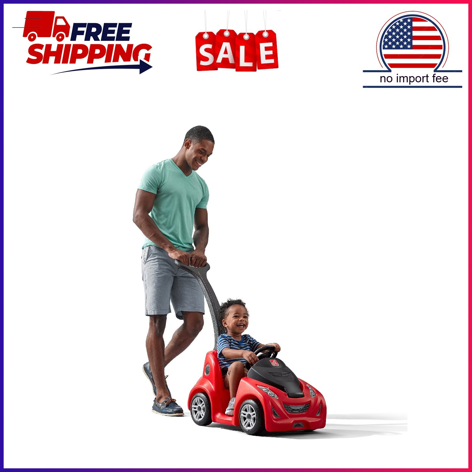 Step2 Red Push-Around Buggy GT Push Car and Toddler Toy for Kids