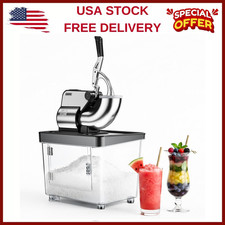 Commercial Snow Cone Machine Electric Ice Crusher Maker 750LBS/H Ice Shaver,Home