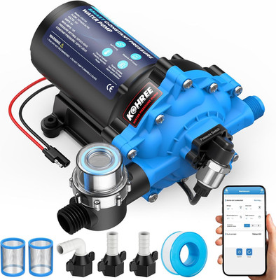 Smart RV Water Pump 12V DC, 7.0GPM Variable Speed Constant Water Pressure Pump w