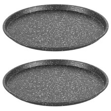 Salter Megastone Pizza Pan Set – 2x 29cm Non-Stick, Perforated, Oven Safe