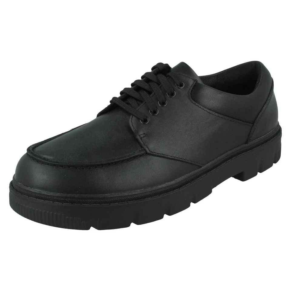 Boys Clarks Lace Up School Shoes Lorcam Edge Y