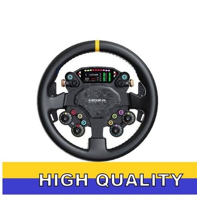 MOZA RACING CS Pro 325mm Steering Wheel with 2.99-Inch Display and RGB Buttons