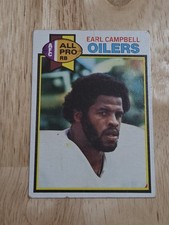 1979 Topps EARL CAMPBELL Rookie Card RC #390 Houston Oilers. rookie card picture
