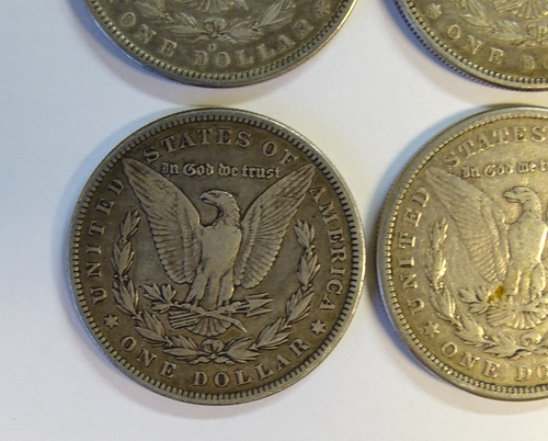 Lot of 4 Morgan Silver Dollar Coins (various dates & mint marks) / FedEx FS - Picture 11 of 13