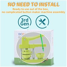 Installation-Free Badge Press - 58mm Button Maker