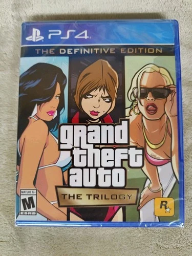 Grand Theft Auto Trilogy PS4 Definitive GTA Brand New Sealed PlayStation 4 US