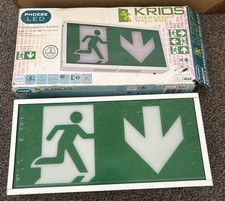 Emergency Exit Box Light Sign - 1.8w Daylight White LED - Maintained Wall Light