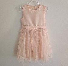 Nanette Sleeveless Dress 6 Pink Satin Tulle Ballerina Birthday Party Princess