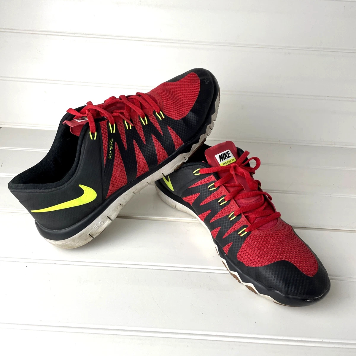 Nike Free Trainer 5.0 V5 Black/Orange 599087-007 MENS 10 Nike Free Trainer 5.0 Black | eBay main image 2