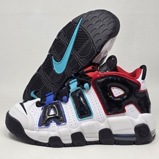 Nike Air More Uptempo CL GS White-Black-Royal Red FV0838-100 Youth Size 6Y New