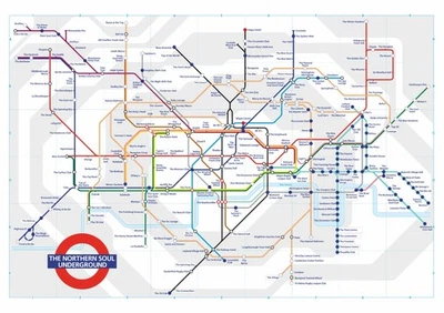 NORTHERN SOUL ART Northern Soul Print, Wigan Casino, The Northern Soul Underground, A2 Print