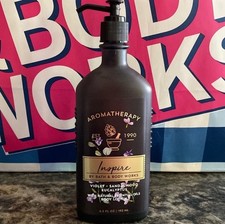 Bath  Body Works Inspire Violet Sandalwood Eucalyptus Aromatherapy Body Lotion