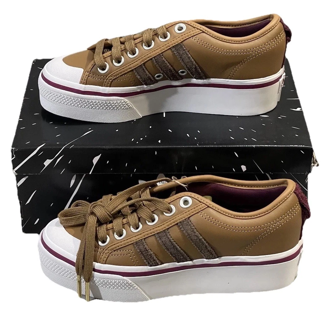 adidas gazelle silver green womens Adidas Women's Nizza Platform Mid Shoes