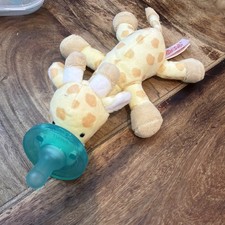 WubbaNub NEW- Infant Pacifier- BPA/Latex Free- Silicone- Giraffe