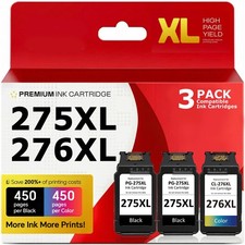 PG-275XL CL-276XL Ink Cartridges for Canon Pixma TS3722 TS3522 TR4722 TR4720