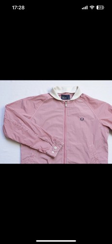 Fred Perry Gingham Check Bomber Jacket