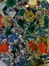 C/L B13- 10PCS 21mm Harry Potter House Ribbon MIX Color Round UVAB Iridescent