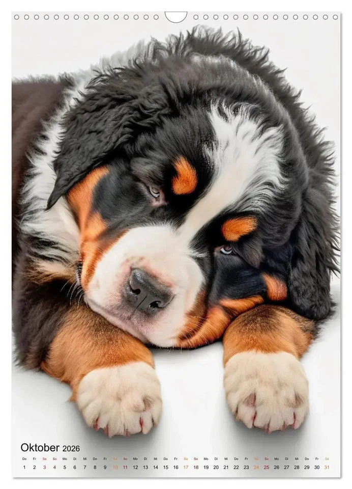 Berner Sennenhund - gutmütig und treu (Wandkalender 2026 DIN A3 hoch),... - Bild 3 von 4