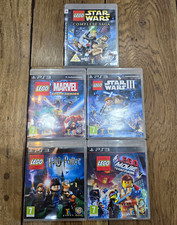 LEGO PS3 Game Bundle -5 Games CIB Complete Manuals Star Wars Marvel Harry Potter