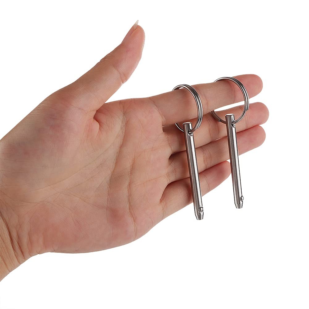 2 Pack Quick Release Pin, Diameter 3/16"(4.8mm), Overall Length 2"(51mm), Usa...