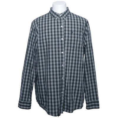 Chaps, Flanellhemd, Größe: XXL, Grün/Weiß/Schwarz, Baumwolle/Polyester #BzI