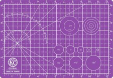 KC GLOBAL A4 (13"x9") Professional Grade Self-Healing (12"x8"), Purple 