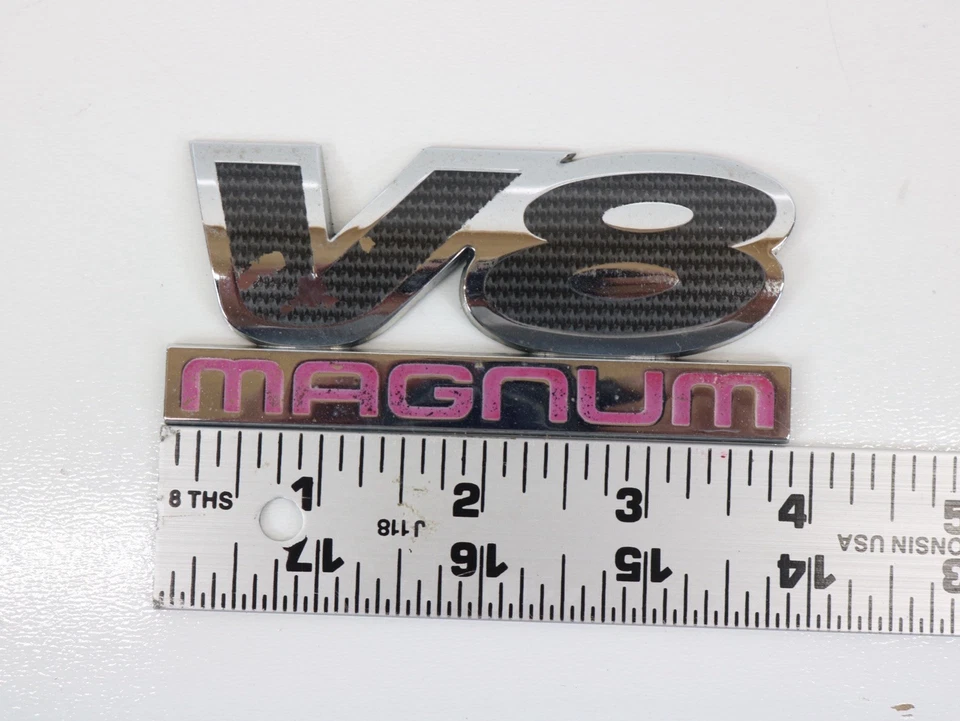 2005–2011 Dodge Ram Dakota V8 Magnum Badge Symbol Logo Sign Letter Emblem - Image 2 of 4