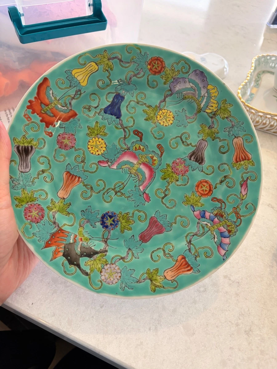 中国古董蓝色盘子| eBay