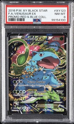 2016 POKEMON XY BLACK STAR PROMO RED & BLUE COLL FULL ART/VENUSAUR