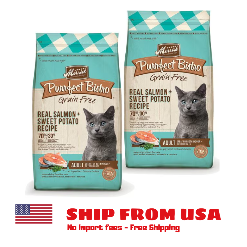 Merrick Purrfect Bistro GF Real Salmon Sweet Potato Adult Dry